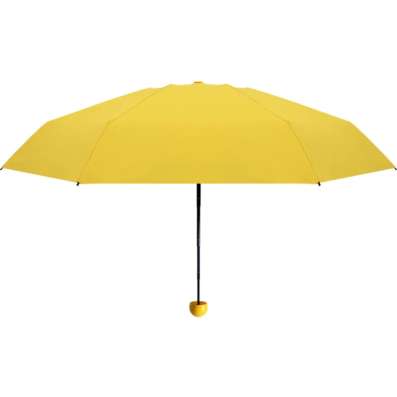 Women Compact Rain Paraguas Parapluie Sombrillas 5 fold Mini Pocket Folding Promotional gift custom print cheap Capsule Umbrella