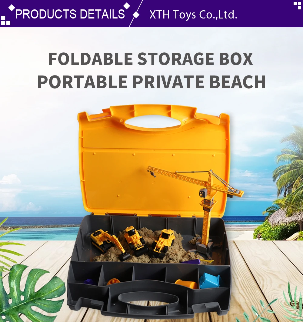 Eco Friendly DIY Magic Sand Educational Toys Engineering Vehicle Dynamic Sand Play Kit Slime Toy