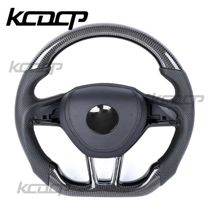 For Skoda Octavia RS SkodaYeti Fabia RS Carbon Fiber Steering Wheel