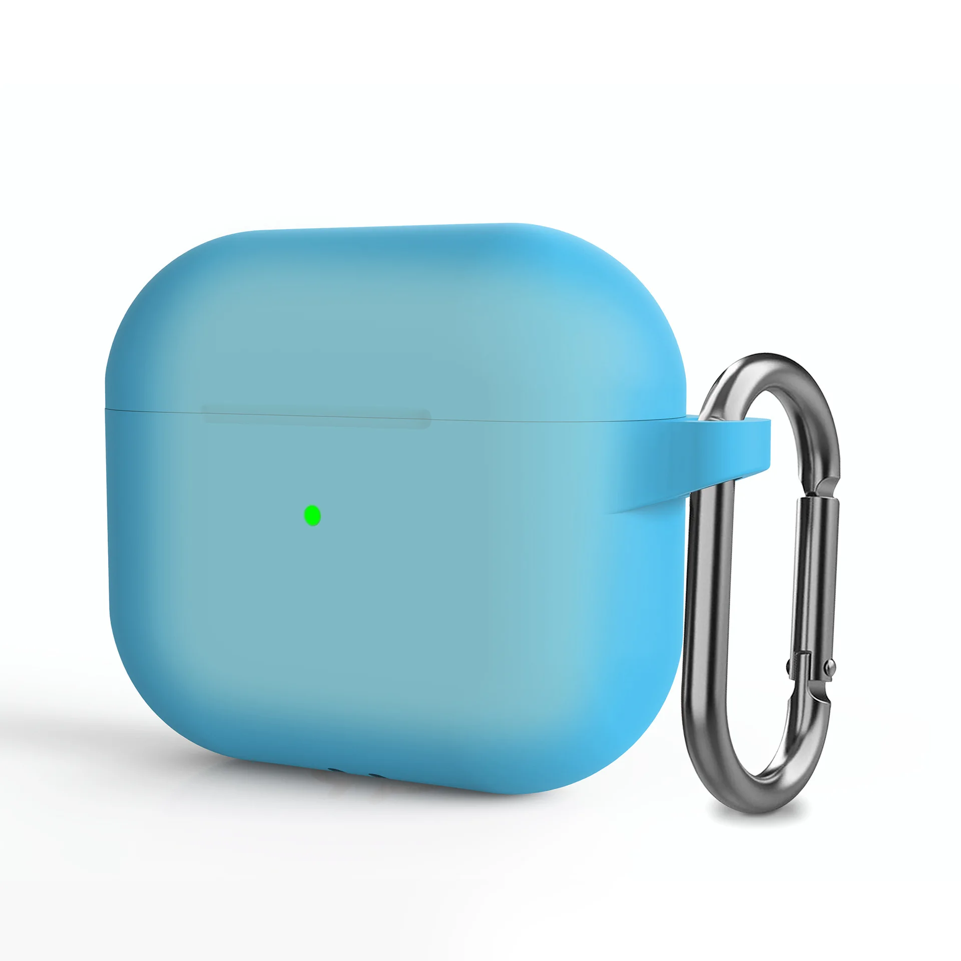 2021 With Metal Buckle 3 Generation Silicon Solid Color Earphones Cover For Airpods 3 Case