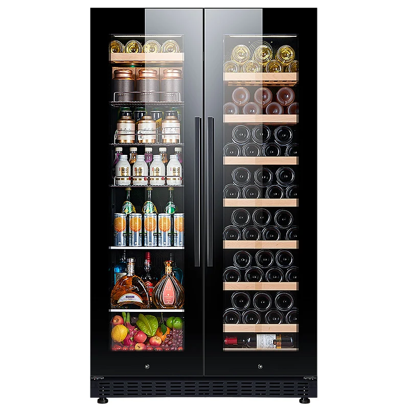 NUELEAD Hot Selling Wine And Beverage Refrigerator Lockable Luxury Beverage Refrigerator