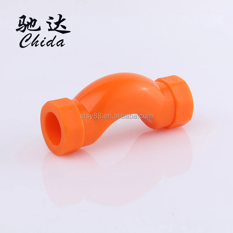 Plumber Material PPR Water Pipe Fittings Plastic Cross Over Bridge Bend 20mm 25mm 32mm PPR Bridge Elbow