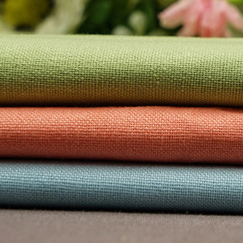 Supplier High Quality Medium Weight French Soft Cotton Linen Fabric For Bed Sheet Home Textile
