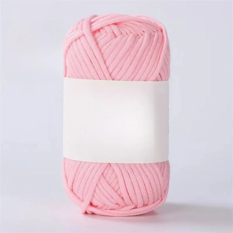 wholesale 50g 68% cotton 32% acrylic 4.0mm crochet hook Hollow cotton yarn DIY hand woven bag hat yarn