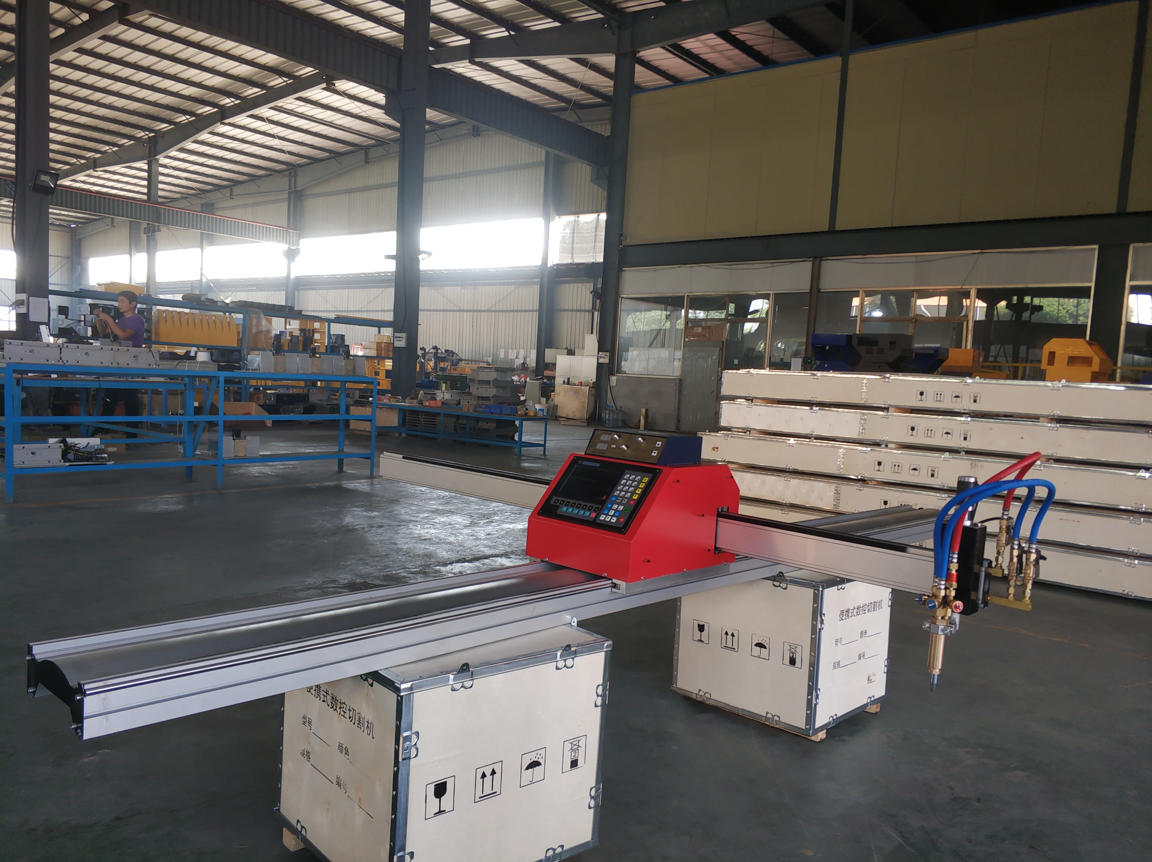 Portable CNC Flame Plasma cutter, flame plasma gas cutting machine