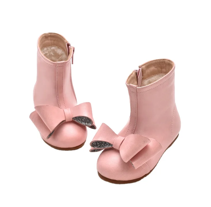 Детские ботильоны из кожи Nappa, серые, детские ботинки