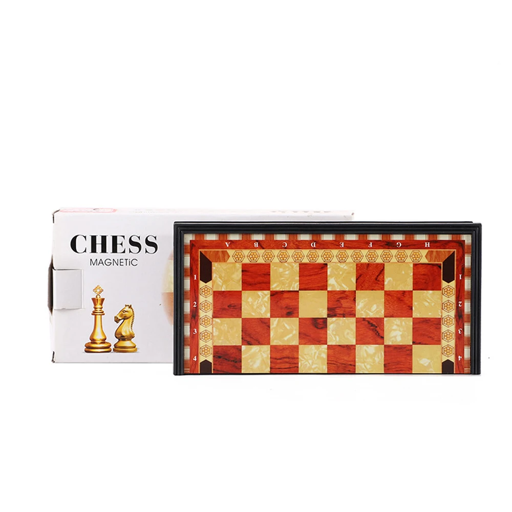 pvc chess board fold up chess sets plastic folding magnetic chess game 25*25cm