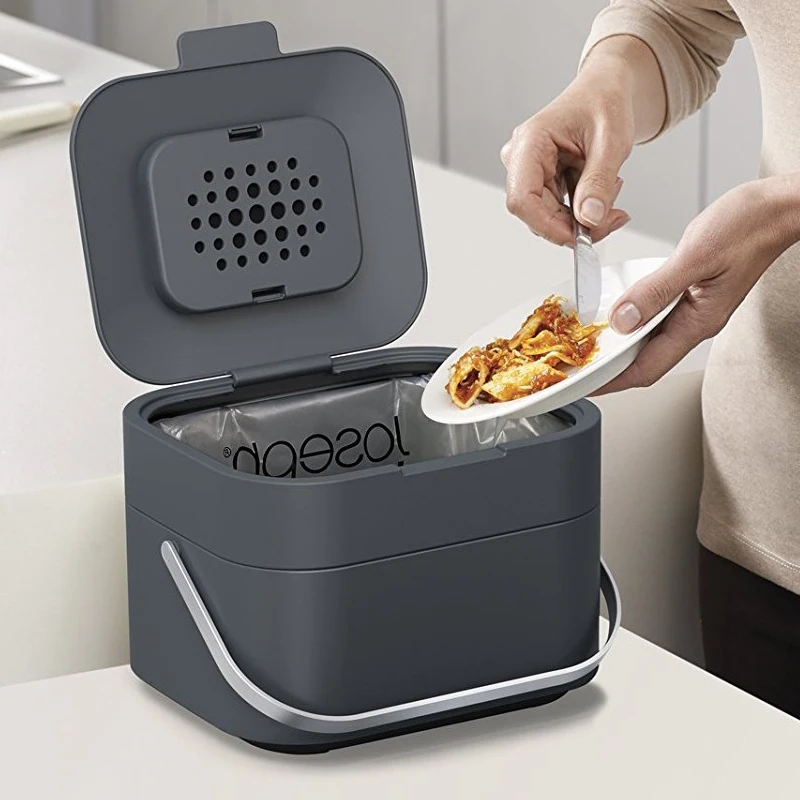New selling best price portable no smell kitchen leftover trash can 4L kitchen waste bin