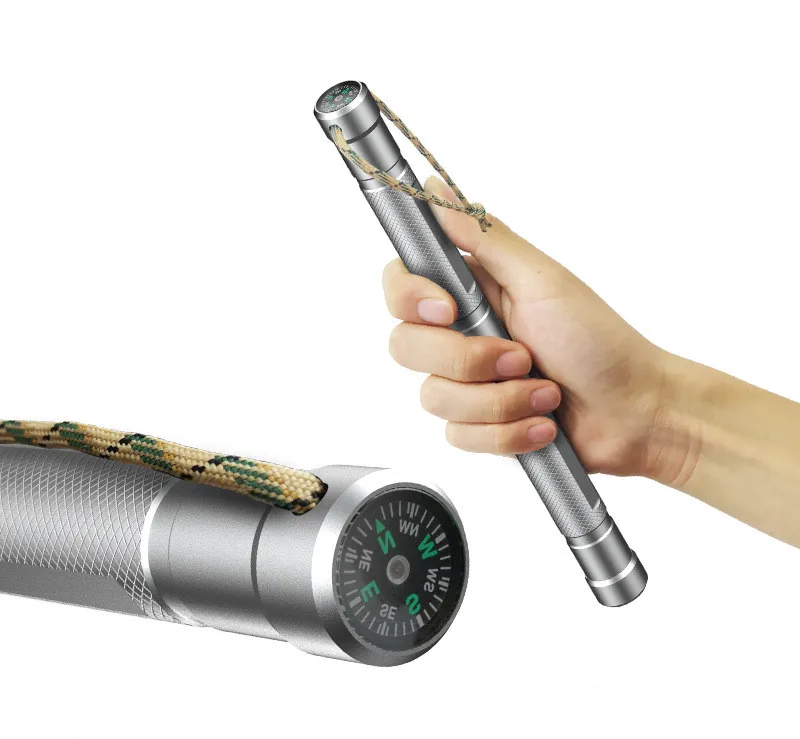 Knife Fork Set Compass Field Survival Tool Car Camping Tableware Self Defense Outdoor Multi Functional Stick