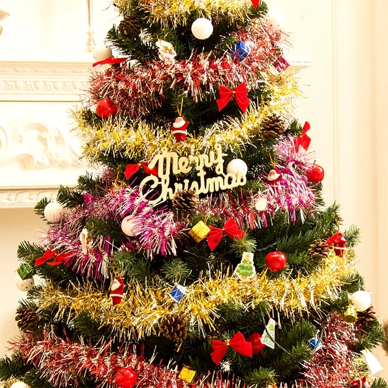 Artificial Plants Christmas Decorative Flower Wreath Home Front Door Decorations Plastic Garland
