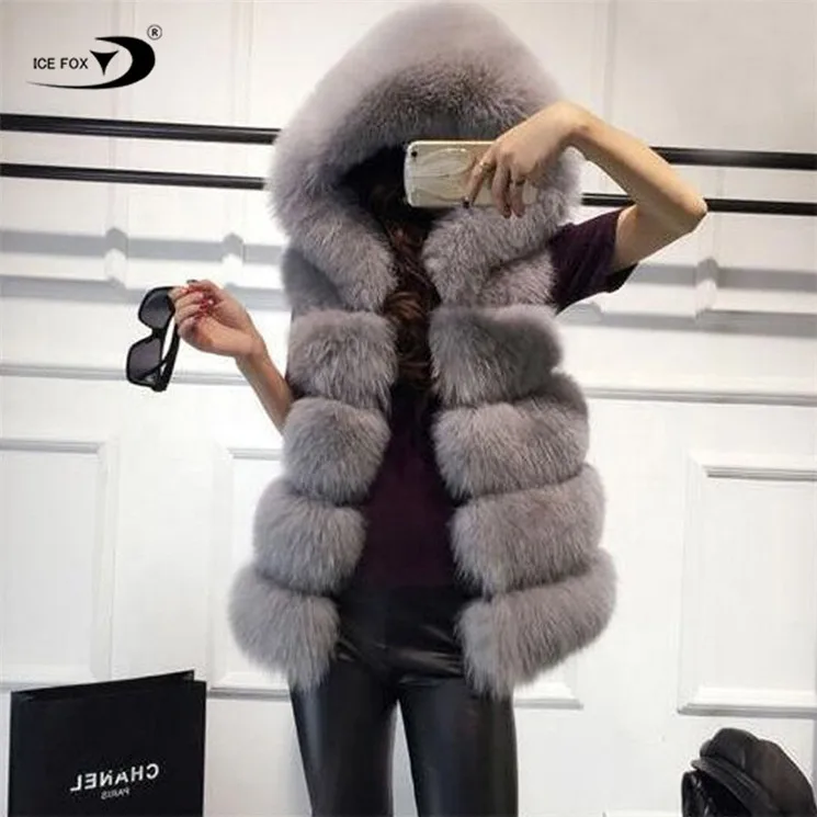 Wholesales Fashion Women Real Fox Fur Vest For Women Real Fox Fur Gilet