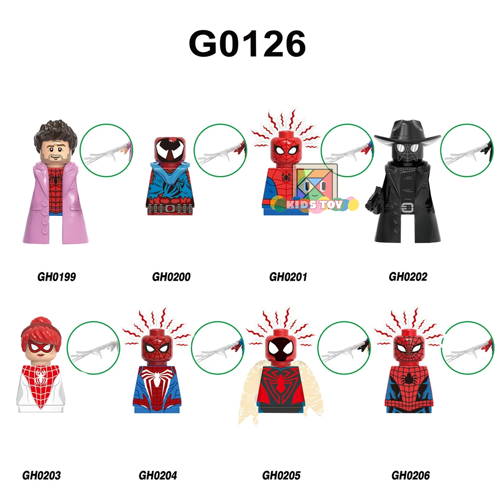 Фигурка супергероев G0126 фигурка паука Питер Паркер человек мини-фигурка развивающая сборка строительный блок пластиковая игрушка