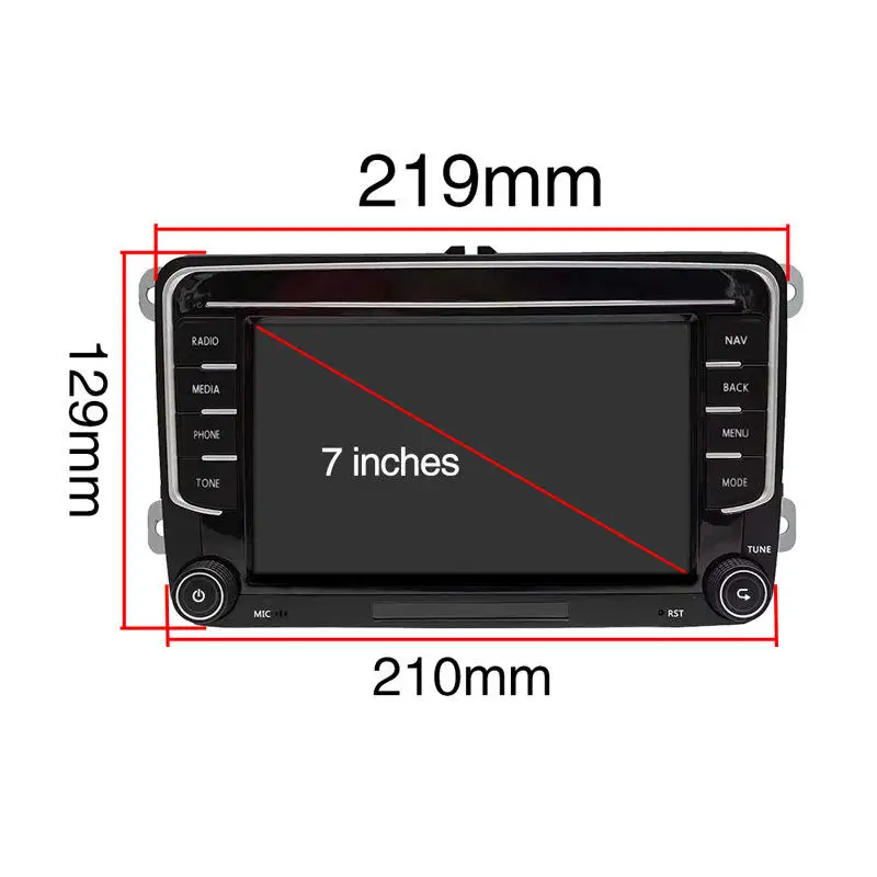 7inch Double Din Android Car Stereo Car Radio for VW PASSAT POLO GOLF TOURAN Multimedia Video DVD Player Autoradio