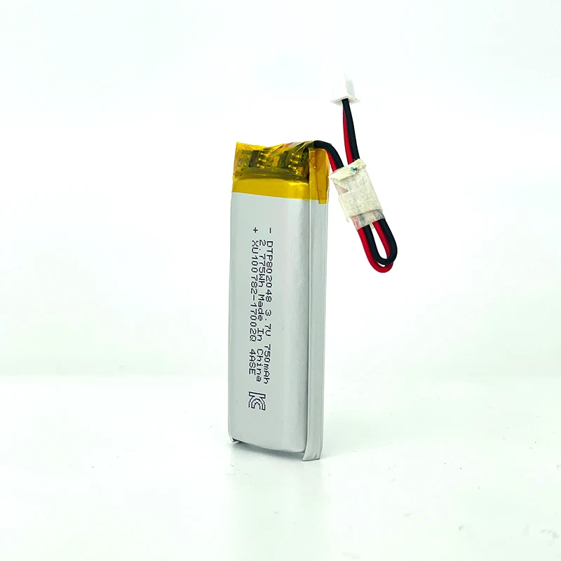 DTP102040 Lithium Ion Rechargeable Battery with CE/MSDS 3.7V Lipo 750mah