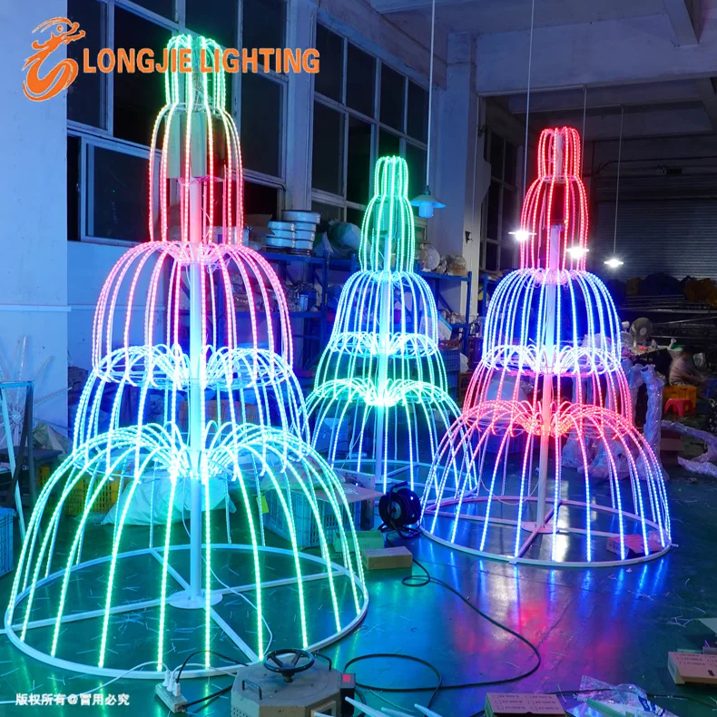 H:250 см Luces de navidad открытый 3d гигантская Рождественская дисплей декоративная Праздничная мотив