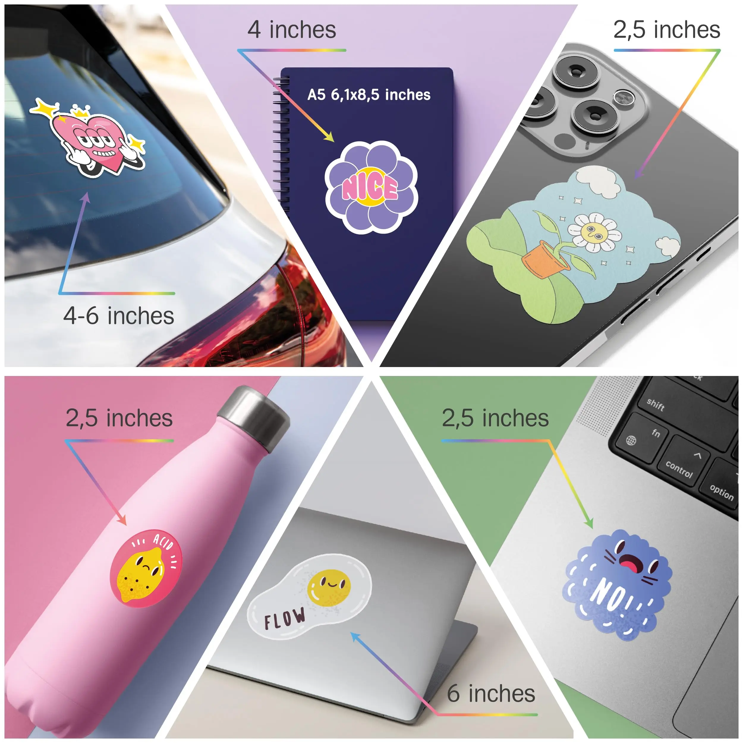 Factory cheaper Premium Custom Your Own logo Sticker (NOT MOQ )  waterproof Adhesive Label  for Business or party