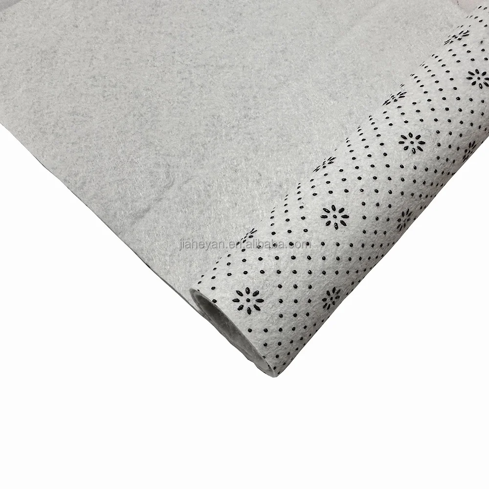 OEM Factory Anti Slip point plastic cloth felt carpet backing PVC dots Anti slip Carpet Underlay Secondary non-slip felt rug pad
