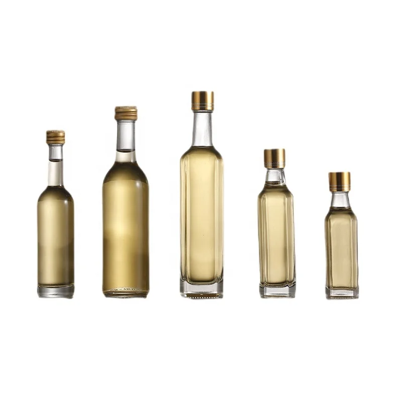 30ml 50ml 100ml Round square mini marasca olive oil bottle small bottles for olive oil