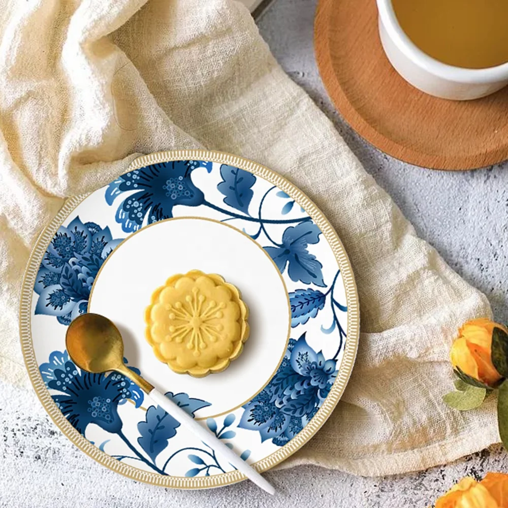 Wholesale Table Ceramic Dinner Plates Fine Bone China Dinnerware Set Supplier Porcelain Wedding Charger