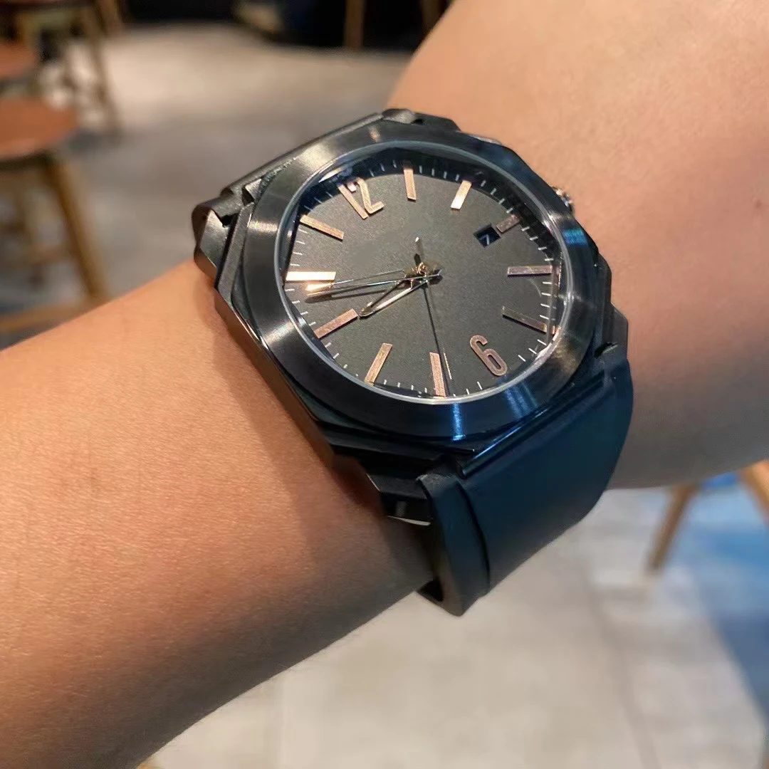 OEM Customized  Fashion Automatic Men Watch Ceramic Bezel Sapphire Crystal Luxury  Men Mechanical Watches