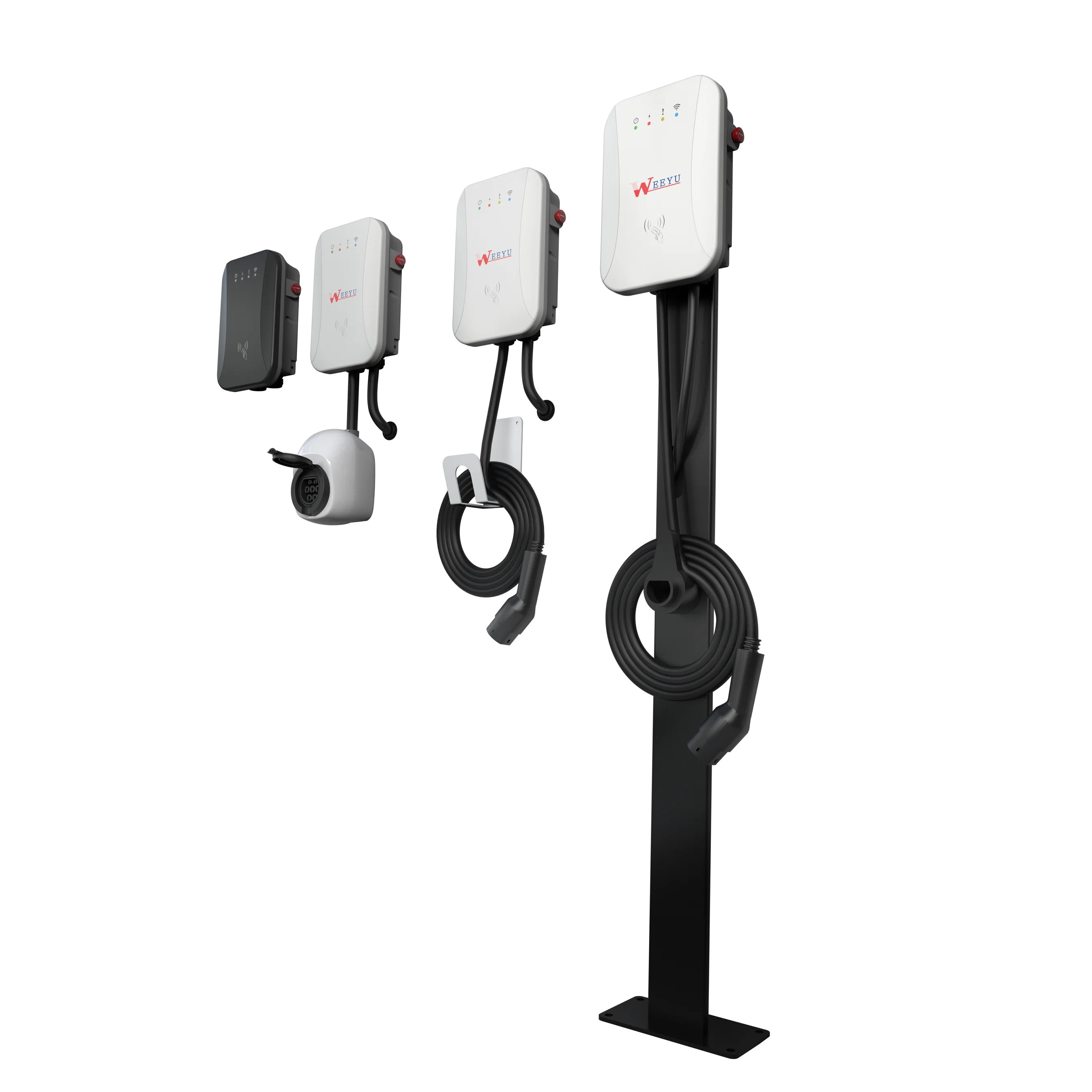 Wholesale compact ev charging station evse 11kw mode 3 electric car wallbox