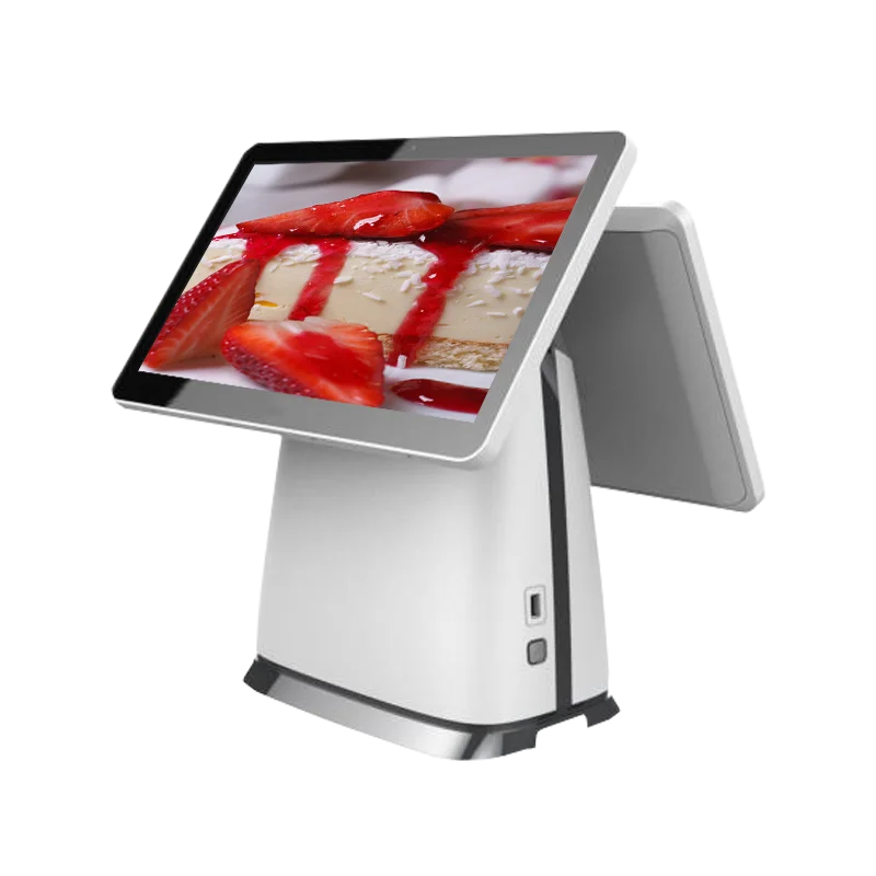 15.6 Inch Double Screen Desktop Pos Terminal All In One Pc Pos