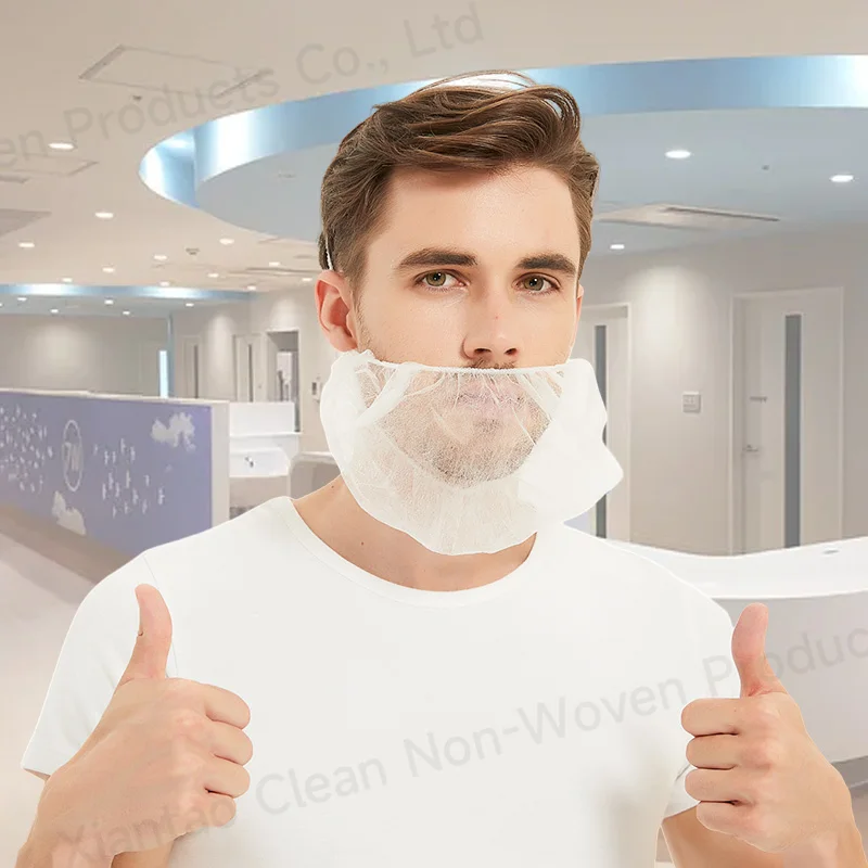 Одноразовый нетканый чехол для бороды, нетканый полипропиленовый нейлоновый полиэфирный чехол для бороды, чехол для пищевых продуктов, Фабричный чехол для бороды