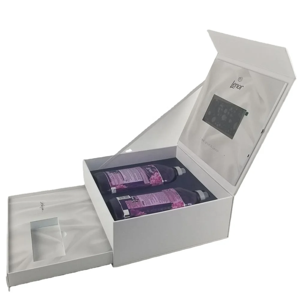 bespoke advertising business video boxes box gift lcd screen lcd display box
