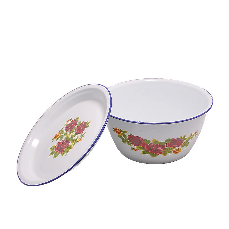 Fine Quality China Manufacturer   Casserole Pot  Cover Setenamel Enamel Finger Bowl