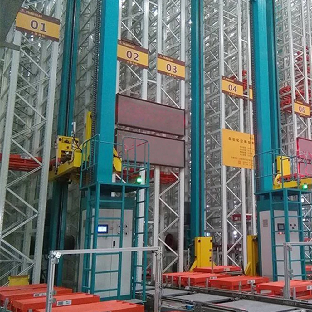 Automatic Shelving Units Racks Metal Stacking Warehouse Racking Stacker Crane Automatic Racks Automated Storage ASRS System