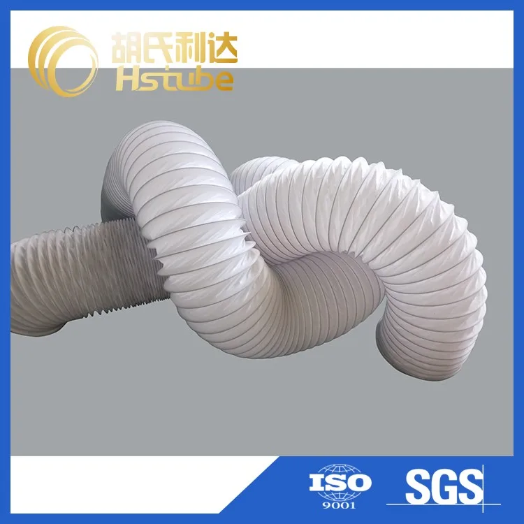 HAVC кондиционирования воздуха воздуховодов 4 дюйма PVC армированного стального провода гибкий воздуховод шланг