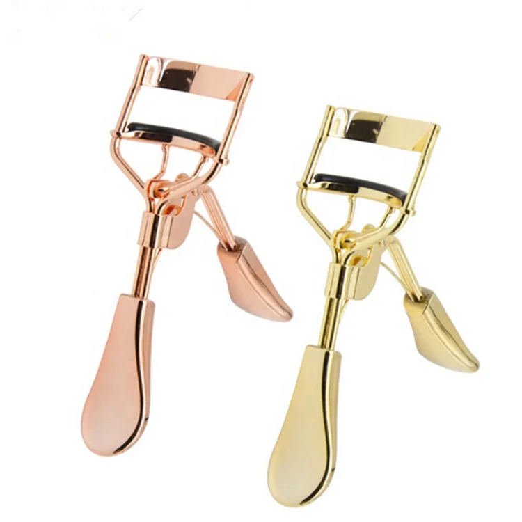 Golden Metal Hot Sale Eyelash Curler Portable Beauty Care Tools Makeup Lash Curly Eyelash Curler