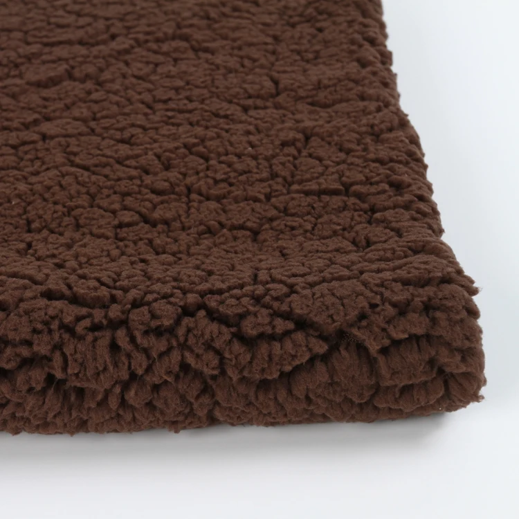 Anti-pill Granular Velvet Lamb Fleece Wholesale Faux Fur Fabric Sherpa