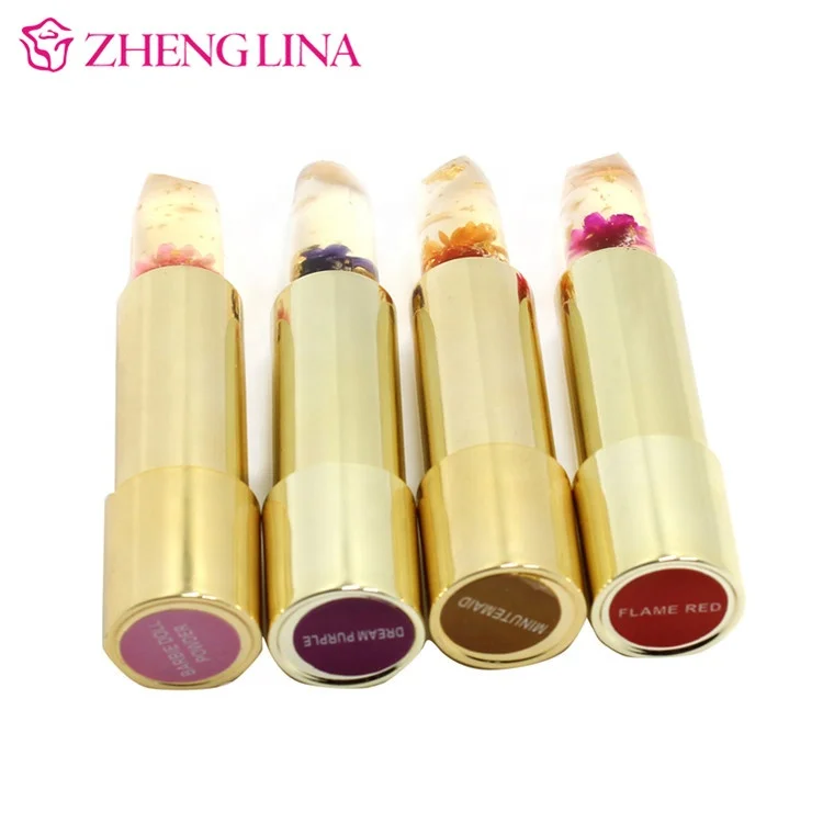 
Hot Selling Kailijumei flower glitter jelly lipstick With Authorization 