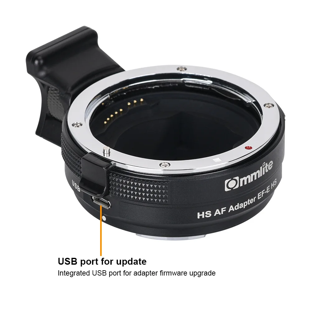  Commlite EF-E HS высокоскоростной адаптер для объектива с автофокусом USB обновлением Canon EF EF-S Sony E