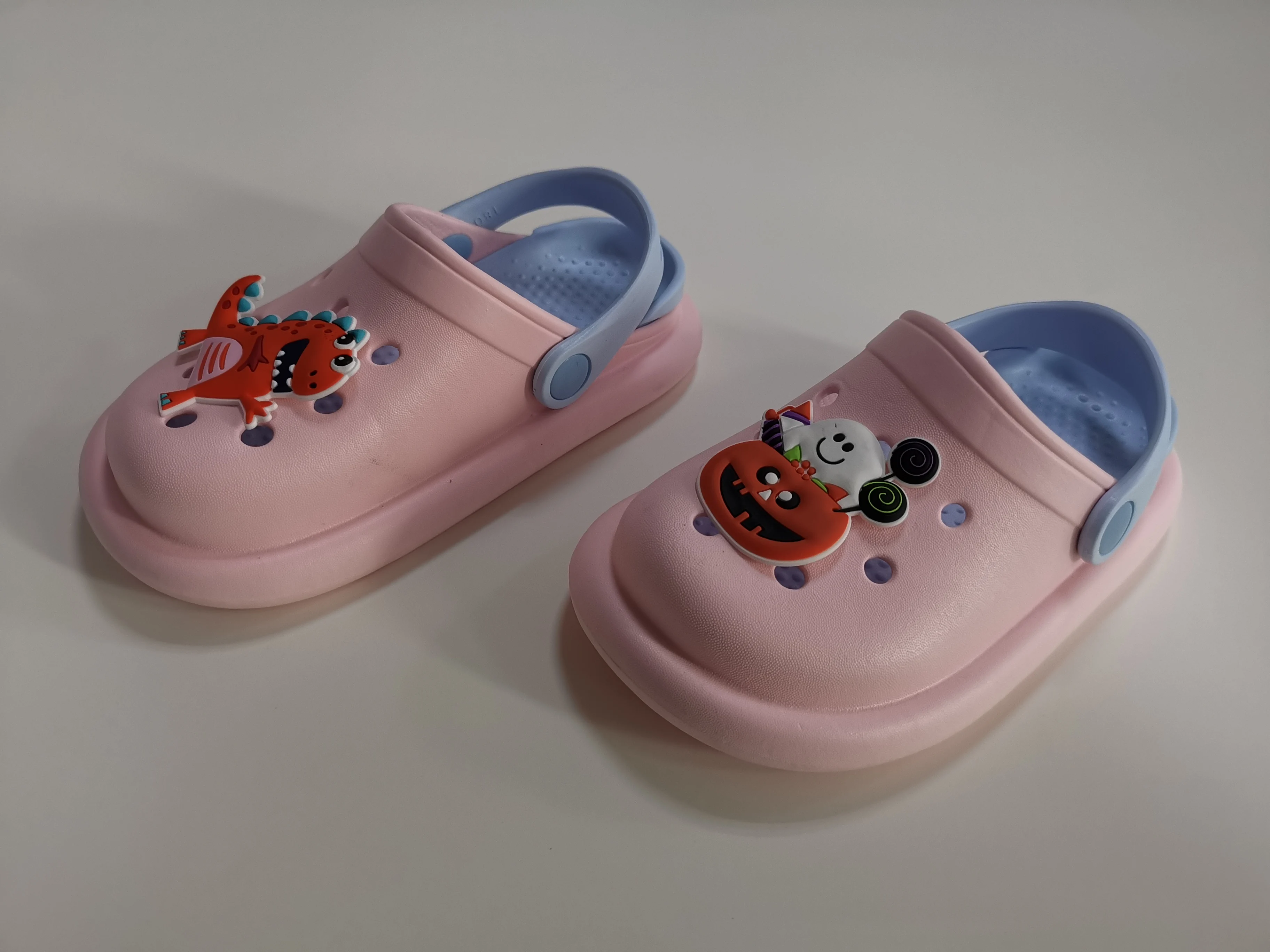 Child anti-slip clogs shoes EVA injection slingback sandal with air