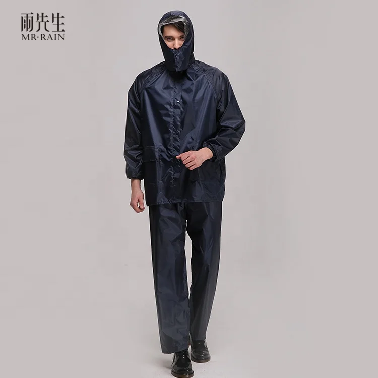 
100% waterproof motorcycle durable adult rain coat rainsuit 
