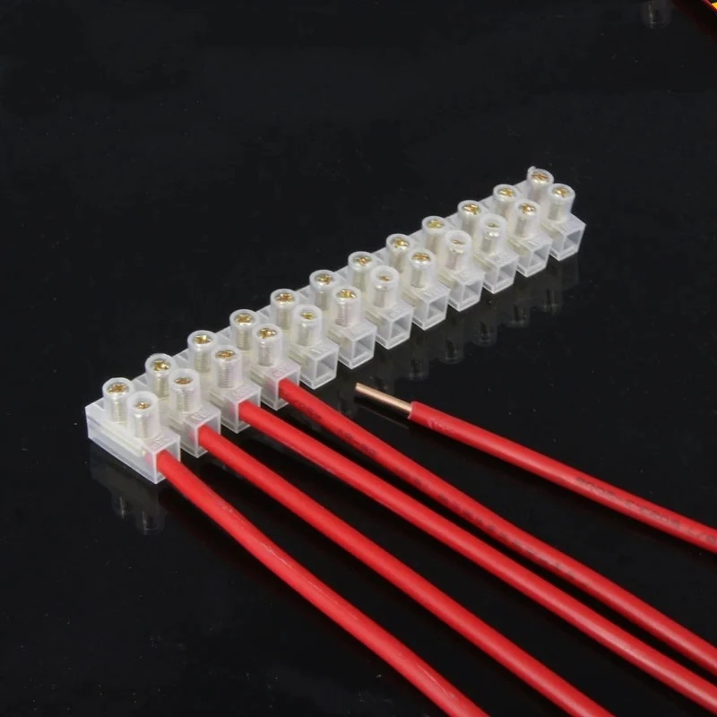 U Type Electrical 30 60 80 100 Amp Flexible PP/PA/PE Screw Terminal Block Wire Terminal Block Connector