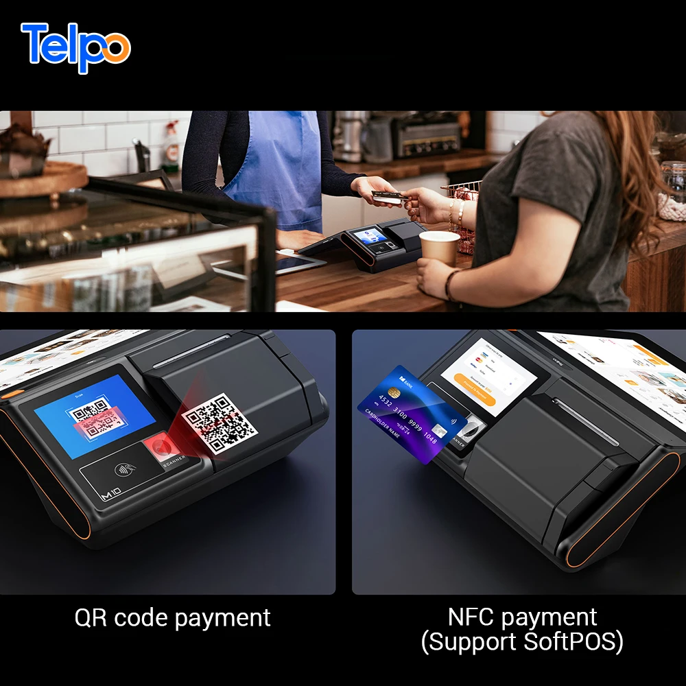 Telpo 10-inch contactless digital SoftPOS card payment terminals pos machine