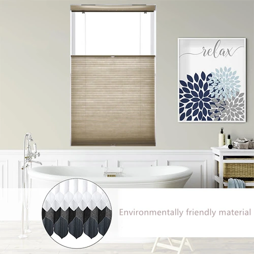 Honeycomb curtains home and hotel blackout pleated blinds blackout