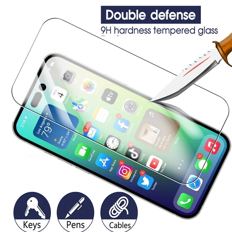 SUF-I1 High Quality Tempered Glass Case Phone 14 Pro Max Screen Protect Film I Phone 14 ProMax Film