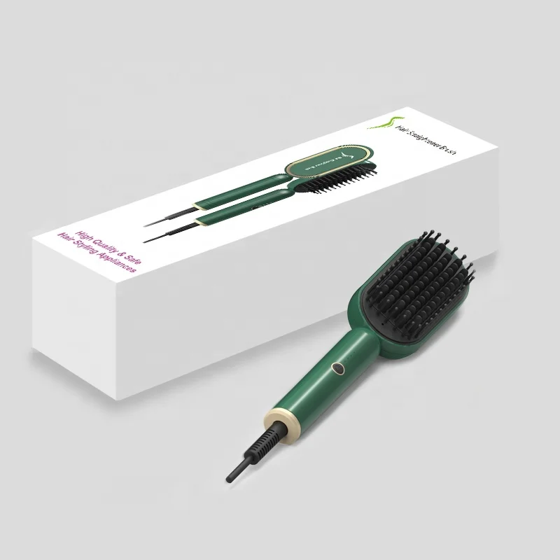 Anion Professional Hair Straightener Brush For Bridal Accessories Fast heat Up Print Brand Wide Comb For Brazilian Hair