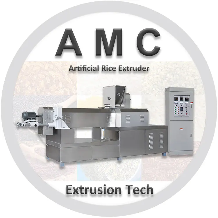 Americhi instant rice production line + atomatic artificial rice production line + rice extruder equipment