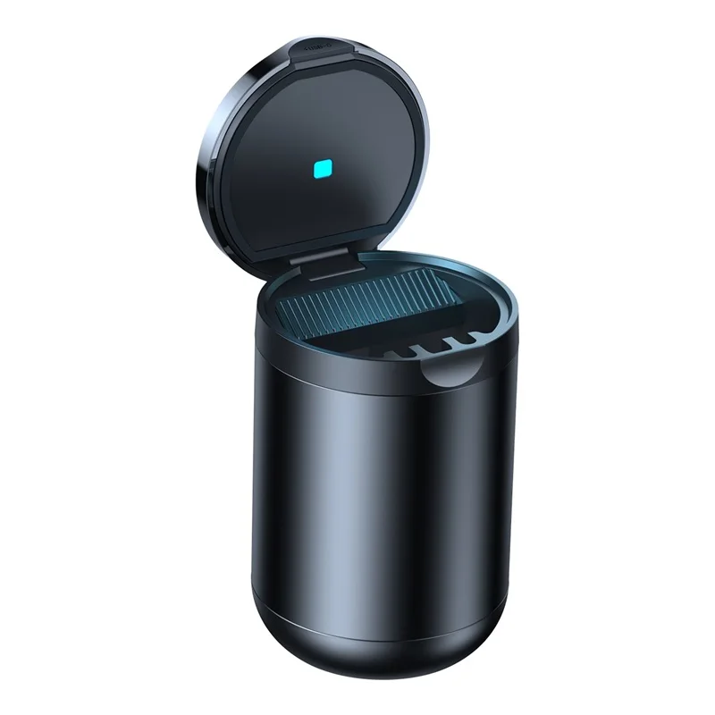 Baseus High Quality Flame Retardant Car Ashtray Portable LED Light Cigarette Smoke Ashes Holder