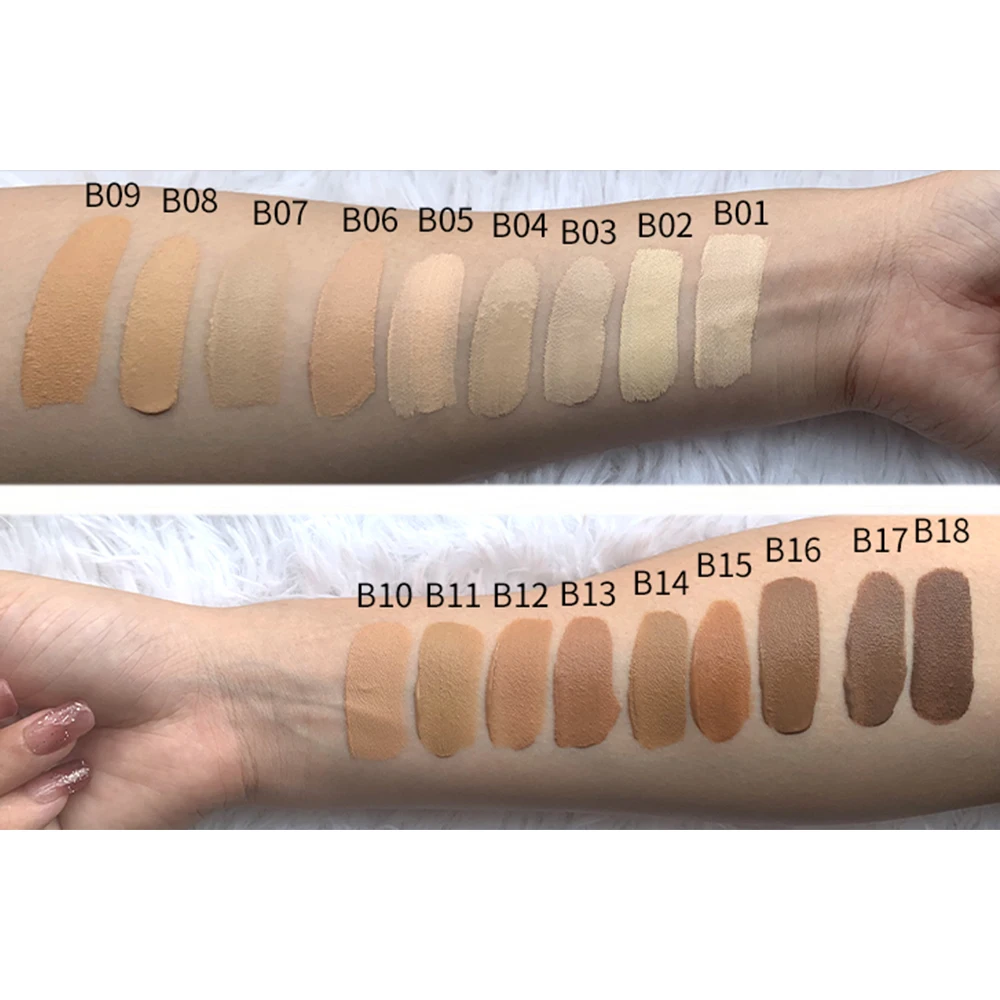 High Quality Vegan Liquid Concealer 18 Waterproof Colors Full Coverage HD Makeup Face Matte Lasting Light Private Label