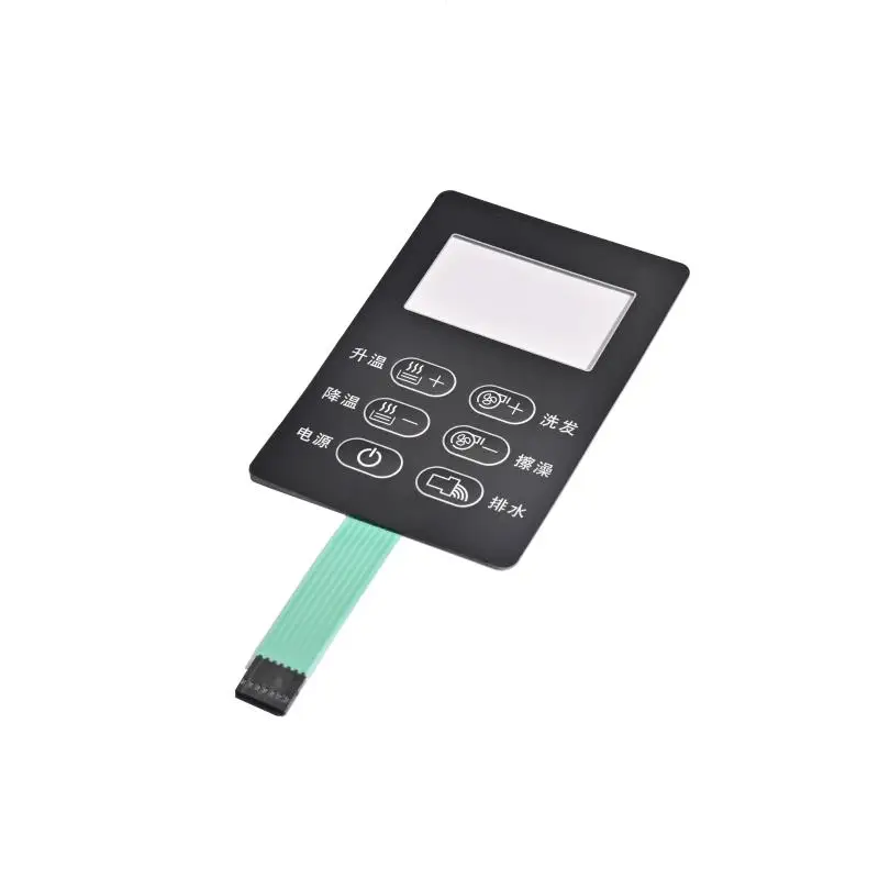 Silk Screen Printing Membrane Keypad Panel Graphic Overlay Label Sticker Silicone Membrane Keyboard