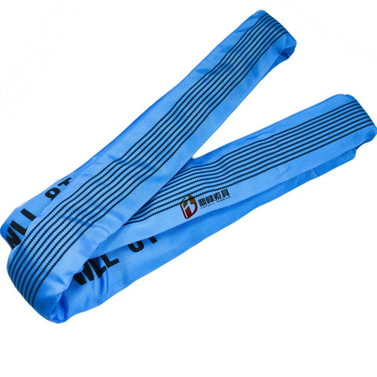 Light-weight soft 8 ton color coded round lifting sling