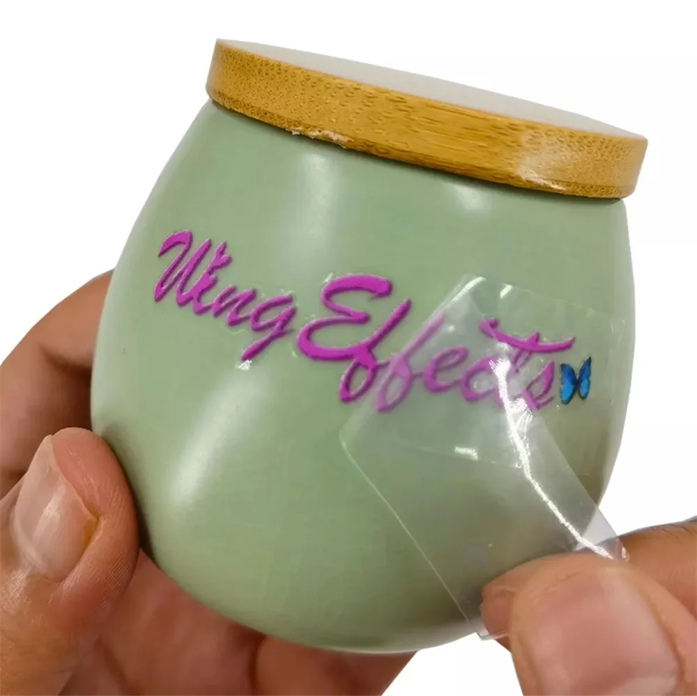 Custom 3d Transfer Sticker Uv Dtf Label Transparent Embossed Metal Logo Waterproof UV Transfer Permanent Sticker for bottle