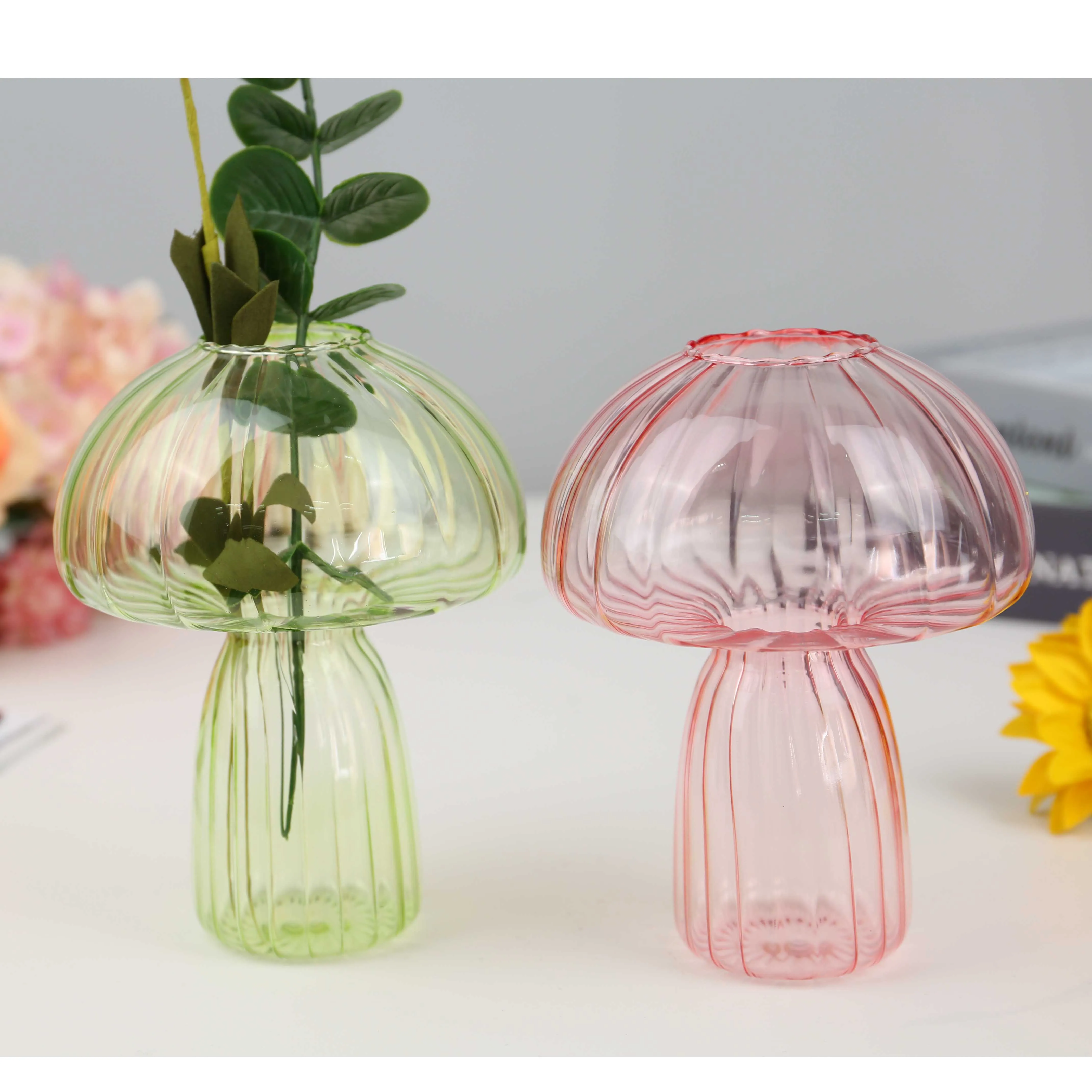 China Supplier Factory small vases glass colorful Glass Vase for home decoration