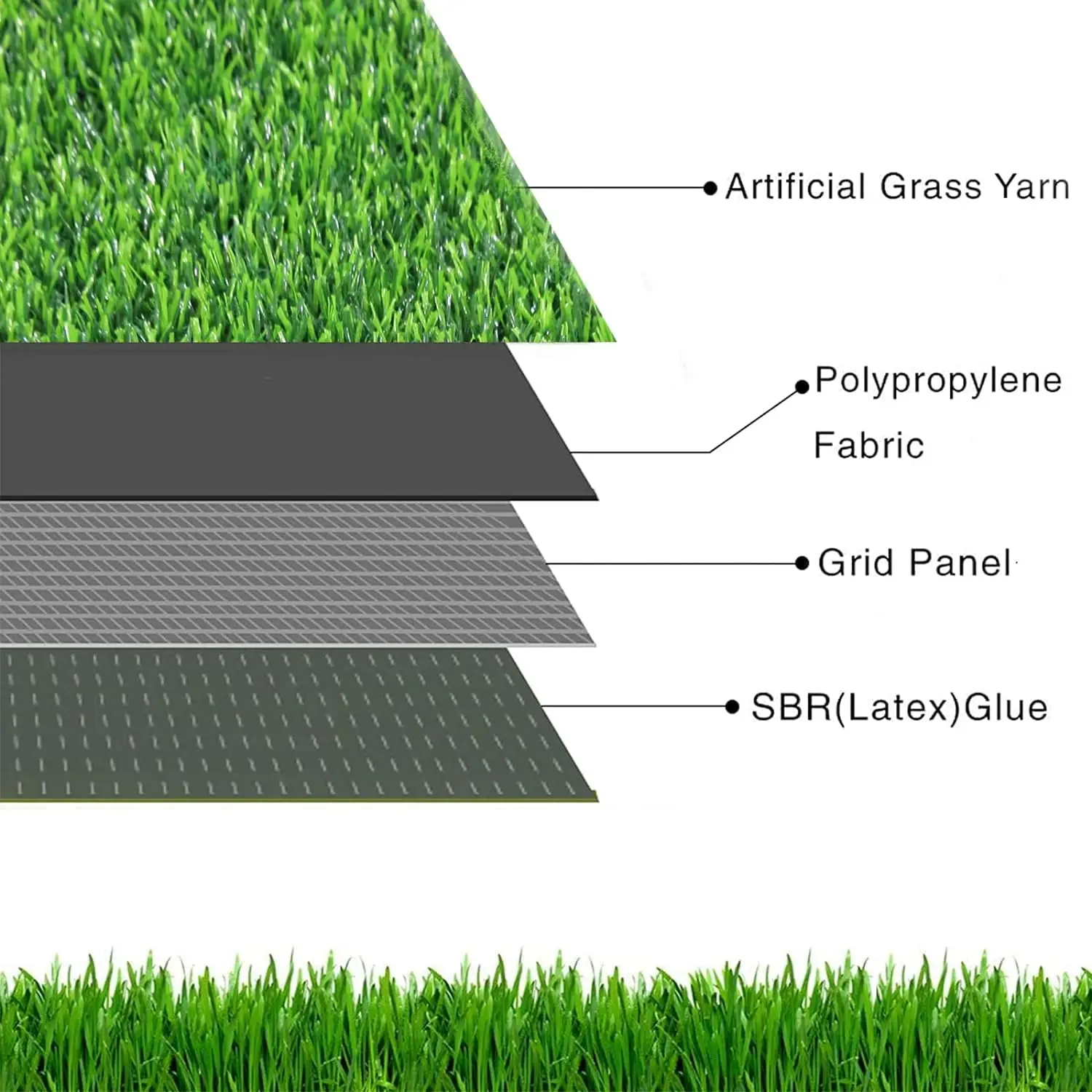 Artificial Grass Green Synthetic Turf Lawn Carpet Panoramic for Football Field Sport Flooring Soccer Padel Court